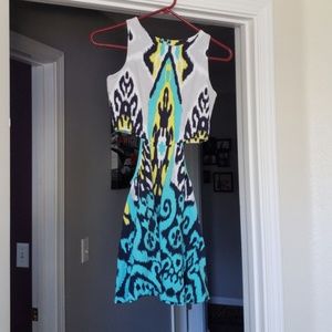 Fairground Multi print dress